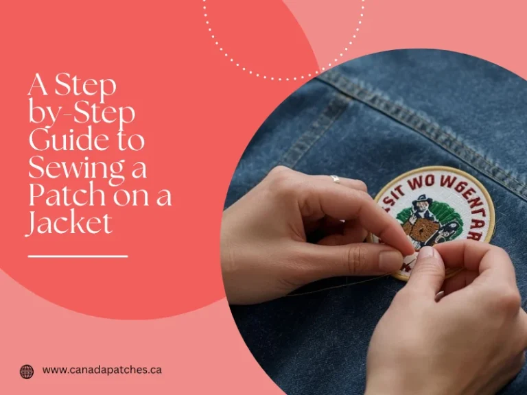 How to sew patches on jackets