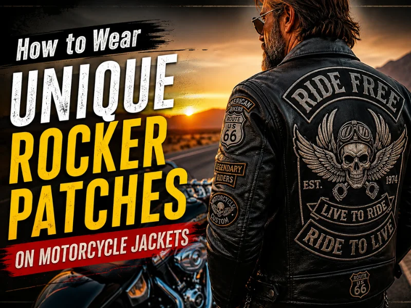 How to Wear Unique Rocker Patches on Motorcycle Jackets